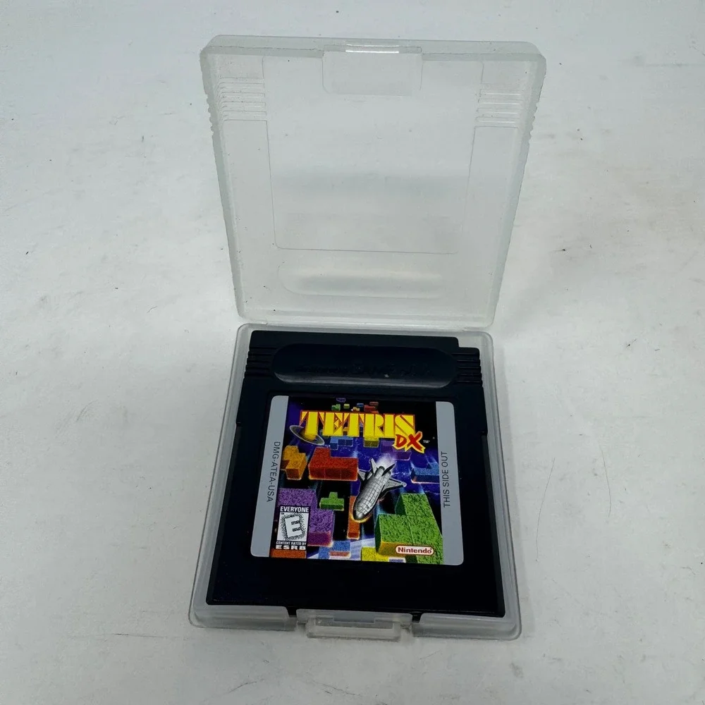 Tetris DX Nintendo Game Boy Color GBC DMG-ATEA-USA Authentic Black Cartridge